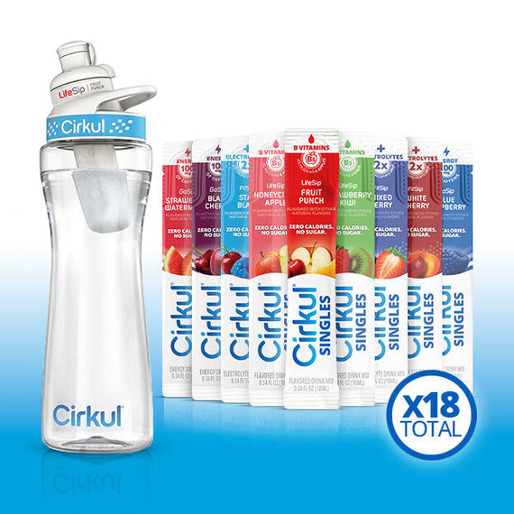 22oz. Plastic Bottle & LifeSip® Fruit Punch R8